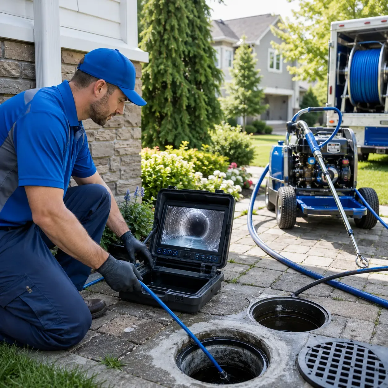 Outdoor drain cleaning professionals serving Suffern, NY