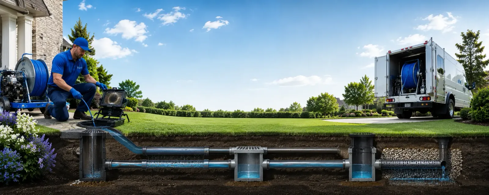 Outdoor drain cleaning information for Suffern, NY